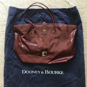 Dooney & Burke Red Patent Leather Tote